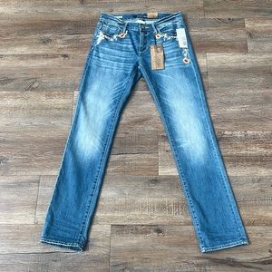 Driftwood, Audrey embroidered stretch Jean